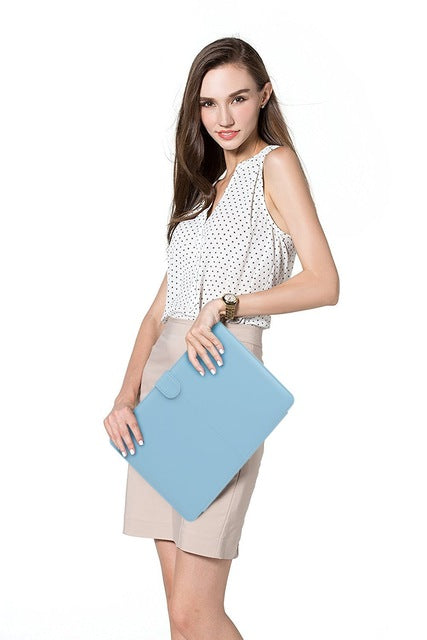 PU Leather Book Case for Macbook Air 11 13 - RealBigEnvelope