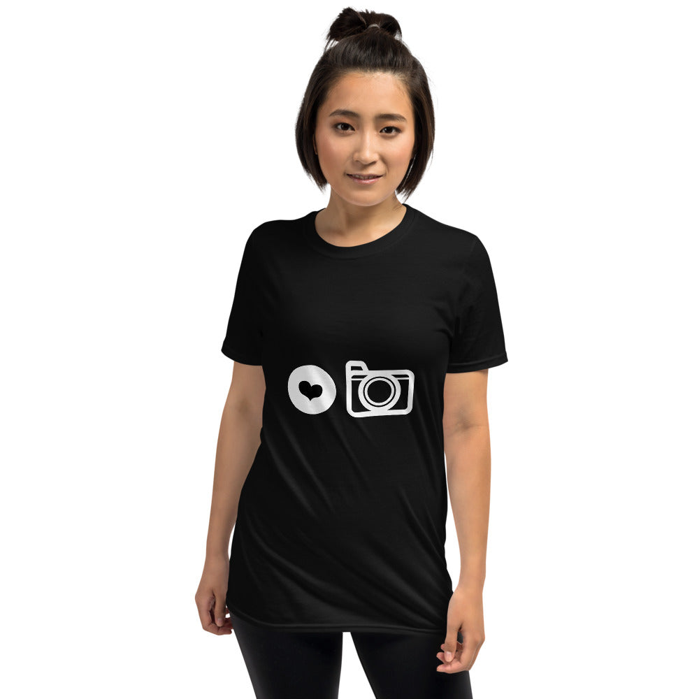 Love Photography - Black Short-Sleeve Unisex T-Shirt - RealBigEnvelope