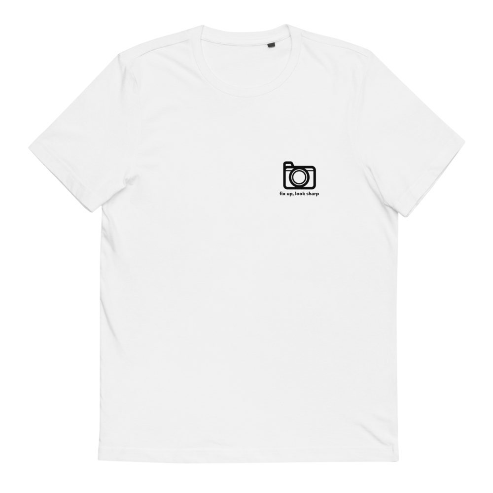 Camera Logo Unisex Organic Cotton T-Shirt - RealBigEnvelope
