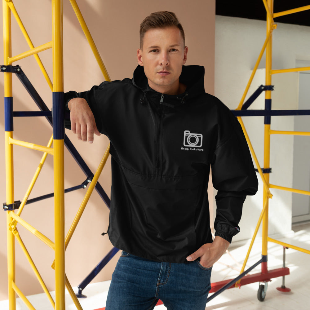 Embroidered Camera Logo Packable Jacket - RealBigEnvelope