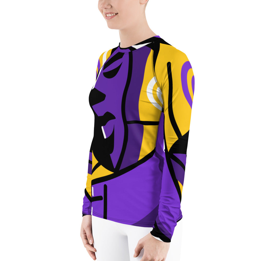 Sleeping Manga - Women's Rash Guard - RealBigEnvelope
