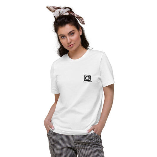 Camera Logo - Unisex Organic Cotton T-Shirt - RealBigEnvelope