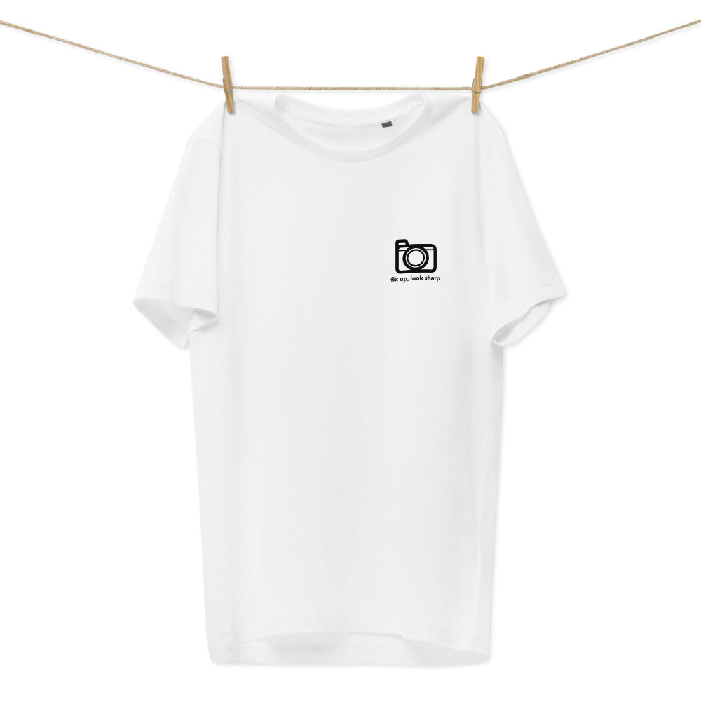 Camera Logo - Unisex Organic Cotton T-Shirt - RealBigEnvelope