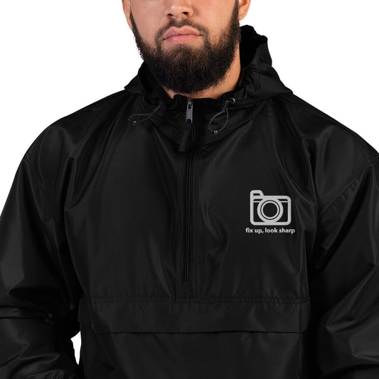 Embroidered Camera Logo Packable Jacket - RealBigEnvelope