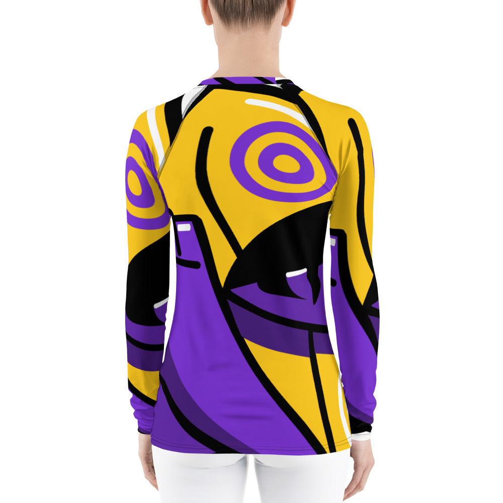 Sleeping Manga - Women's Rash Guard - RealBigEnvelope