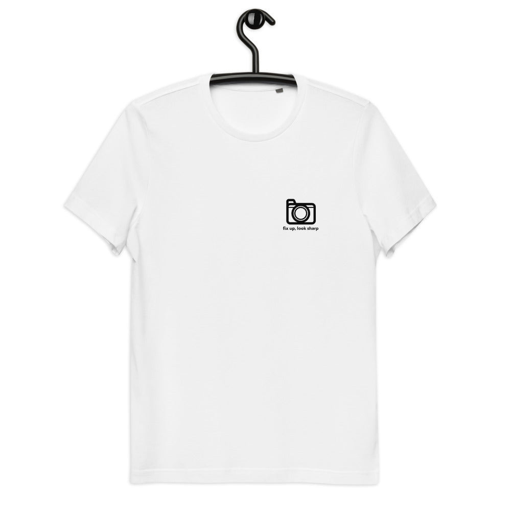 Camera Logo - Unisex Organic Cotton T-Shirt - RealBigEnvelope