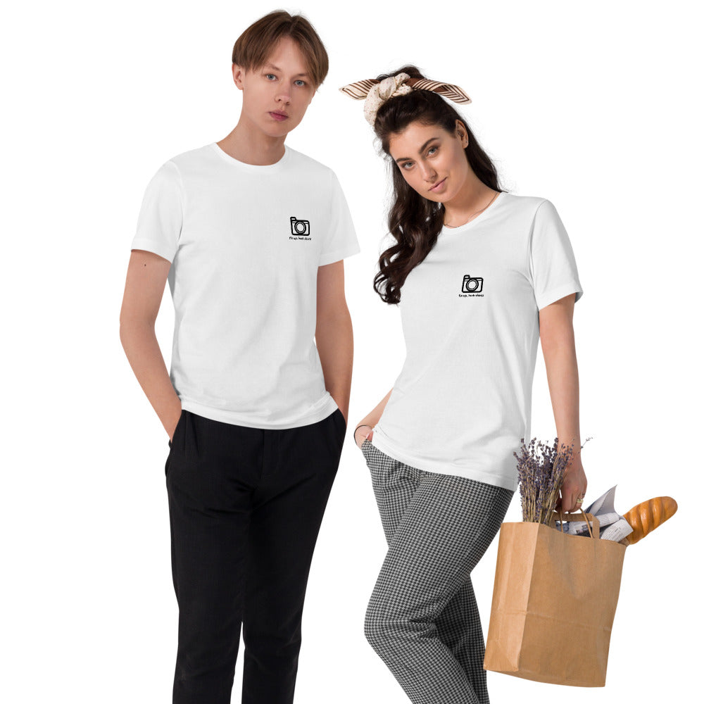 Camera Logo - Unisex Organic Cotton T-Shirt - RealBigEnvelope