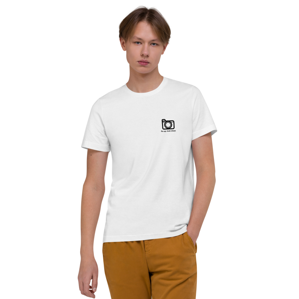 Camera Logo Unisex Organic Cotton T-Shirt - RealBigEnvelope