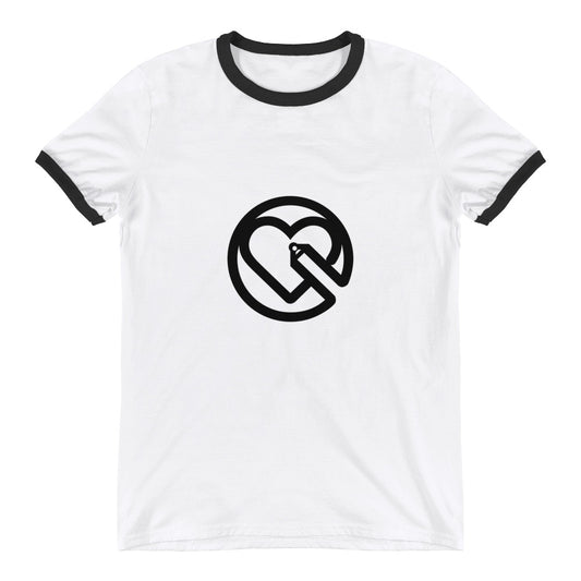 Heart & Pencil Ringer T-Shirt - RealBigEnvelope