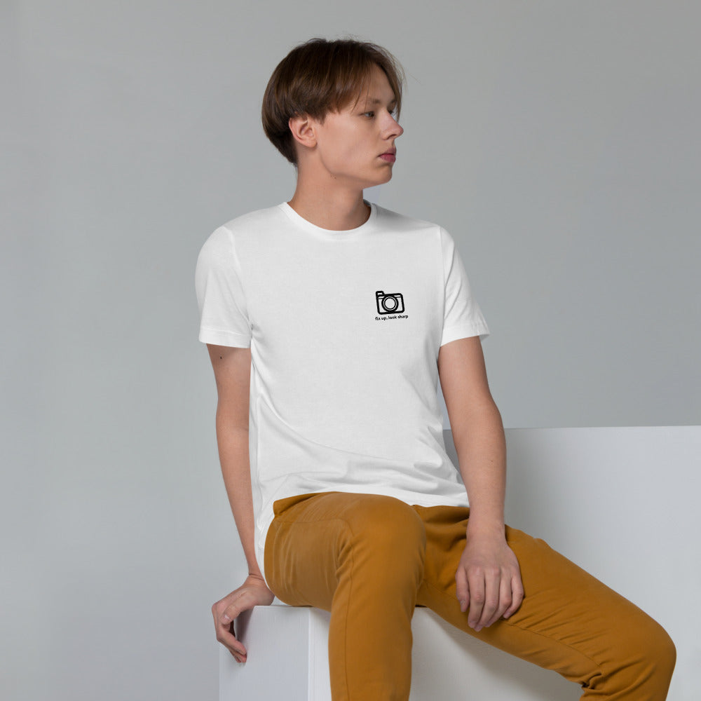 Camera Logo - Unisex Organic Cotton T-Shirt - RealBigEnvelope