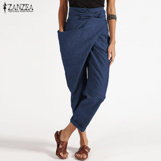 Women's Fashion Casual Harem Lace Trousers