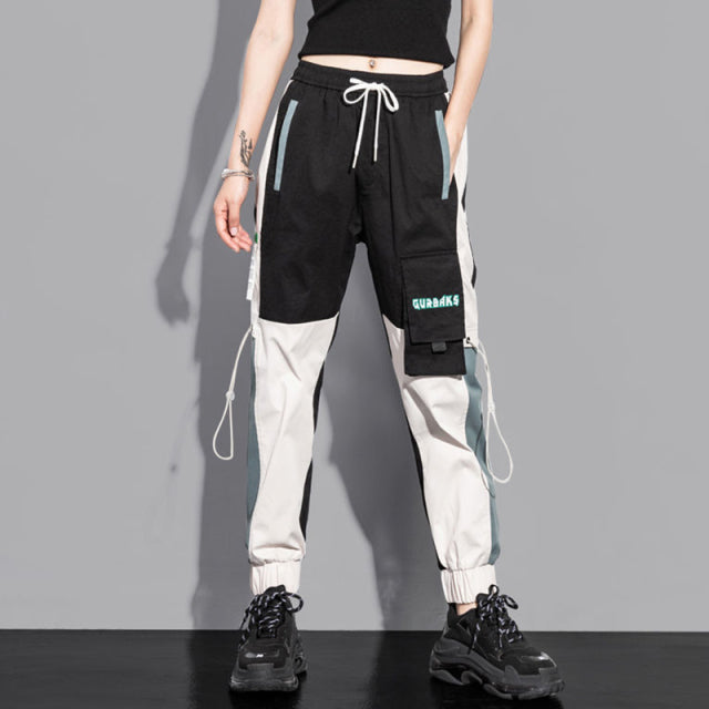 Hot Big Pockets Cargo pants women High Waist Loose Streetwear pants Baggy Tactical Trouser hip hop high quality joggers pants