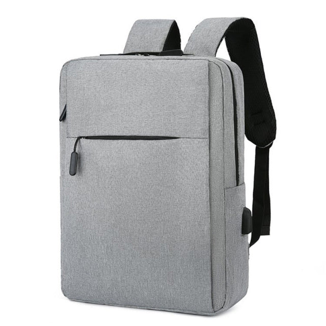 Men's Leisure Travel Business Computer Bags with USB Charging Interface and Large Capacity.