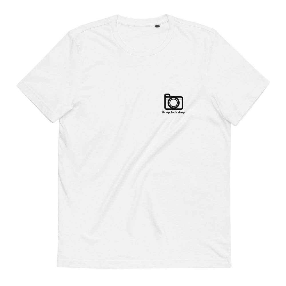 Camera Logo - Unisex Organic Cotton T-Shirt - RealBigEnvelope