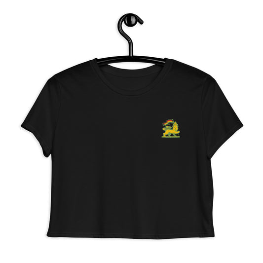 Lion Lion - Womens Black Flowy T-Shirt - RealBigEnvelope