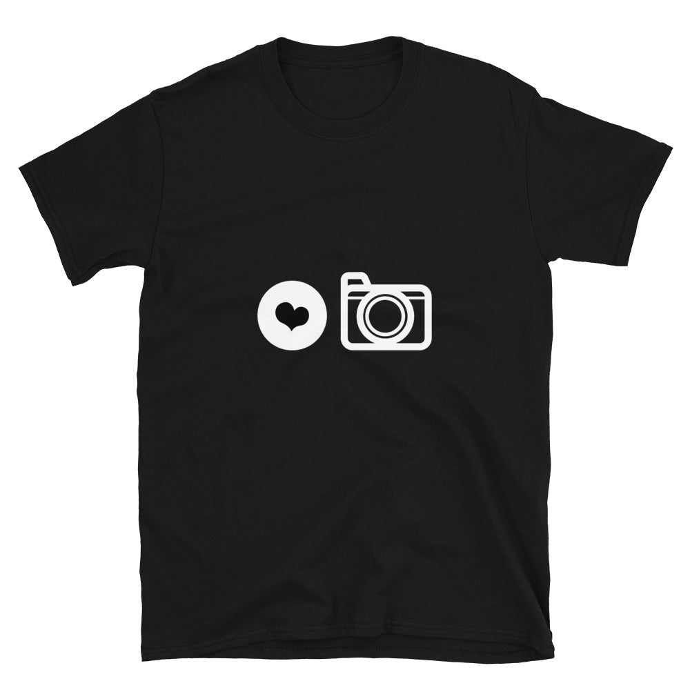 Love Photography - Black Short-Sleeve Unisex T-Shirt - RealBigEnvelope