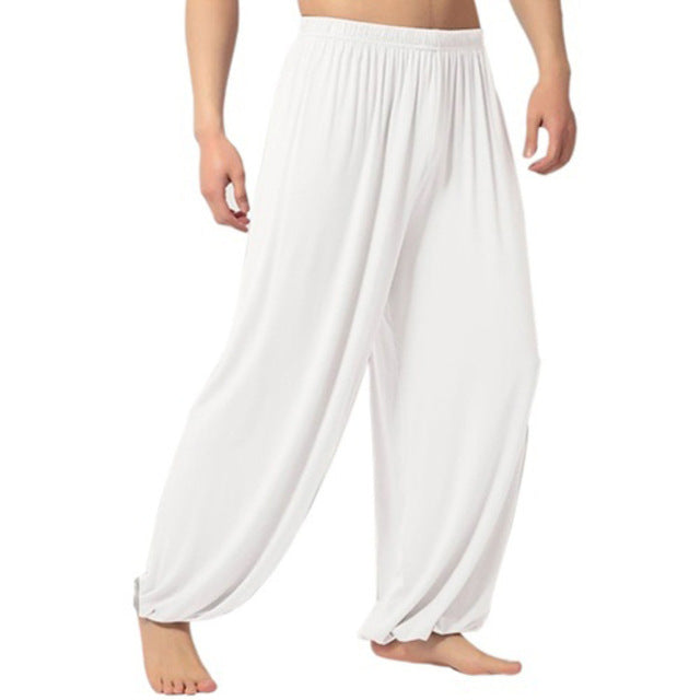 Yoga Pants Men Casual Solid Baggy Trousers