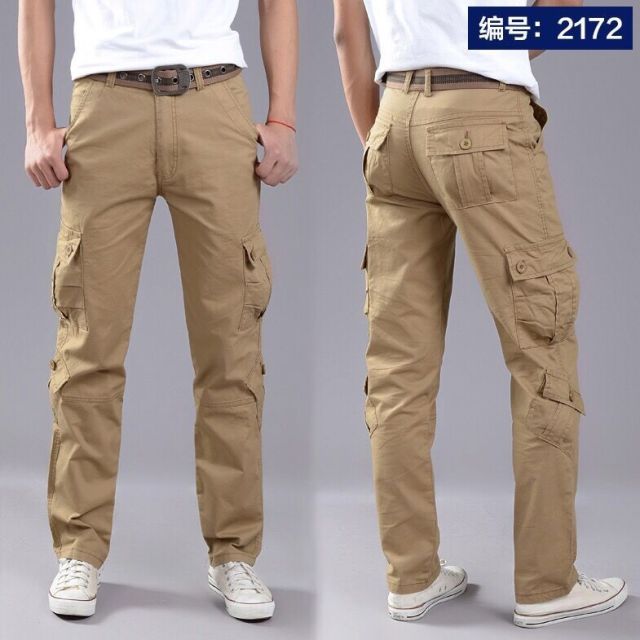 Side Zipper Pockets Cargo Harem Joggers Pants Men 2021 Tactical Casual Harajuku Streetwear Sweatpant Trousers Male Pants baggy