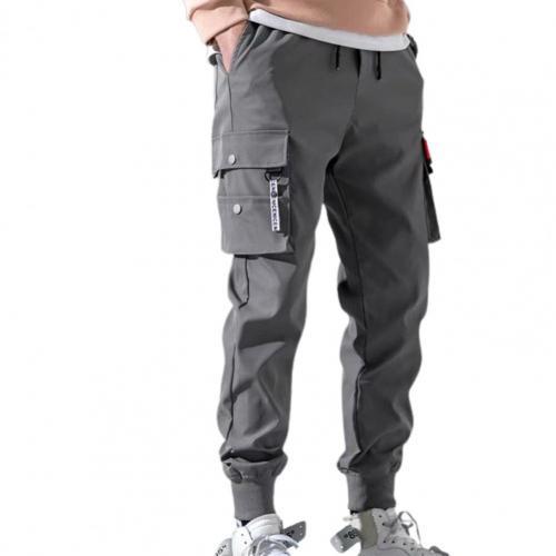 Hot！Autumn Men Pants Hip Hop Harem Joggers Pants 2021New Male Trousers Mens Solid Multi-pocket Cargo Pants Skinny Fit Sweatpants