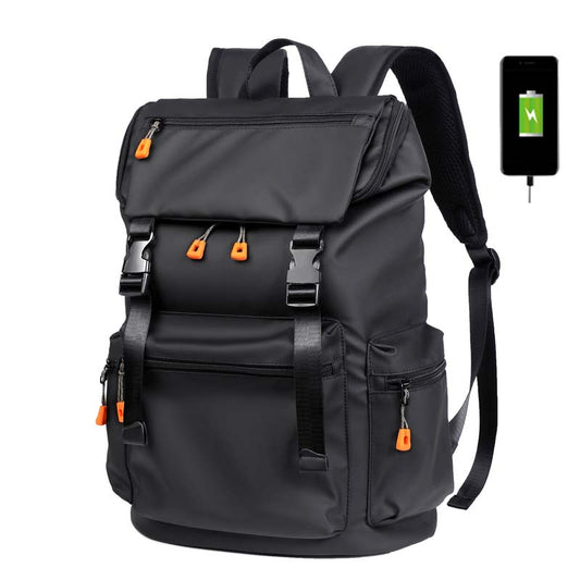 Men's Waterproof Multifunctional Large Travel Backpack with USB Charging port and 15.6 inch laptop capacity..