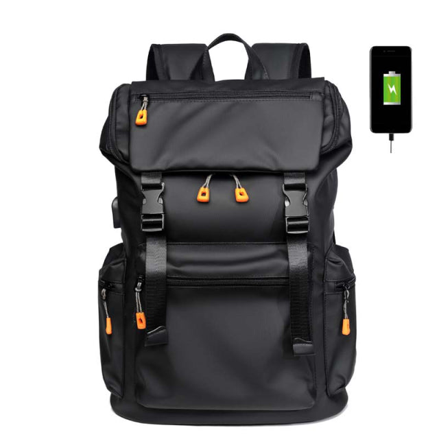 Men's Waterproof Multifunctional Large Travel Backpack with USB Charging port and 15.6 inch laptop capacity..