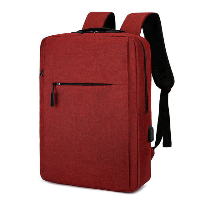 Men's Leisure Travel Business Computer Bags with USB Charging Interface and Large Capacity.