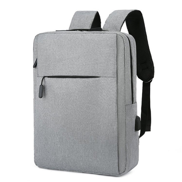 Men's Leisure Travel Business Computer Bags with USB Charging Interface and Large Capacity.
