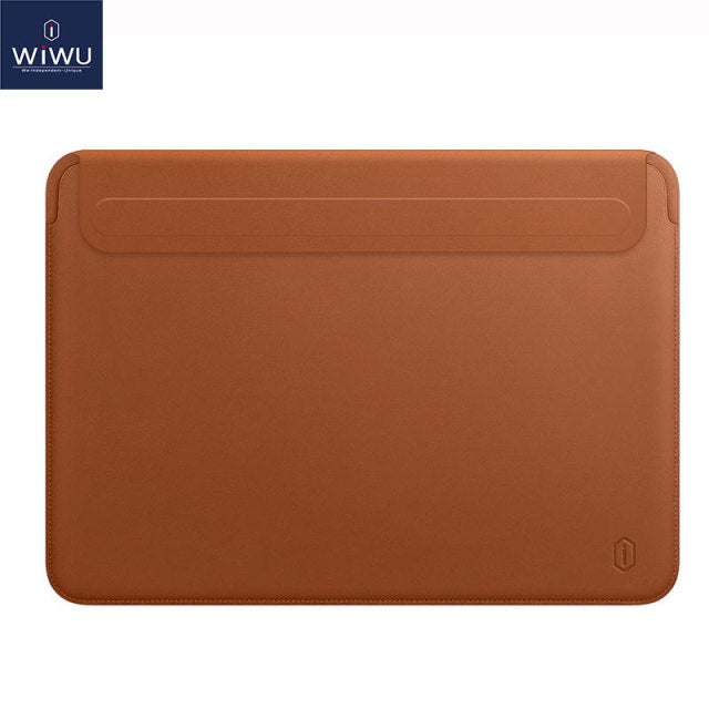 WiWU New Laptop Sleeve for MacBook Air 13 Case A2337 A2179 Pro 13 A2338 Waterproof Leather Laptop Bag for MacBook Pro 14 A2442